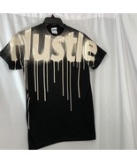 Hustle Delta Pro Weight Mens T-Shirt Size S Black Paint Dripping Short S... - £9.40 GBP