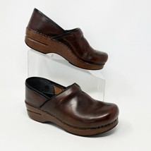 Dansko Womens Brown Leather Slip on Clog Comfort Shoes, Size 7.5 US 38 EU - £25.85 GBP