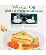 1958 Wesson Cooking Oil Advertisement Life Magazine Grilled Cheese HM2X - €25,70 EUR