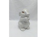 White Ceramic Easter Bunny Figure 5&quot; - £28.03 GBP