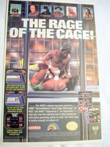1992 Color Ad WWF WrestleMania Steel Cage Challenge - £6.40 GBP