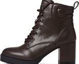 Aerosoles Esen Brown Lace Up Ankle Combat Boots Size 9  Faux Leather  $1... - £43.49 GBP