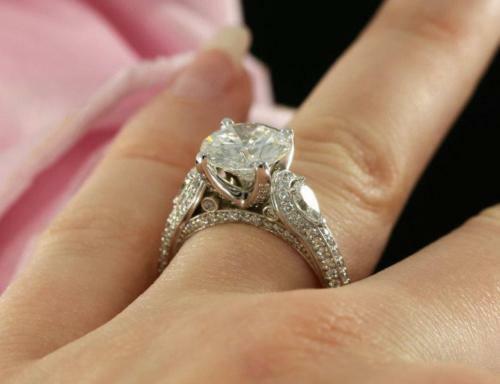3.00Ct Round Cut White Three Diamond Solid 925 Sterling Silver Engagement Ring