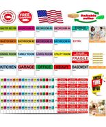 20 Unique Designs of Writable Moving Labels - 600 Color-Coded 2&#39;&#39; x 3&#39;&#39; ... - $26.46 CAD