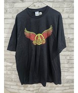 AEROSMITH Wings Logo T-Shirt Classic Rock Band Steven Tyler Tee 2XL Port Co - $361.56 MXN