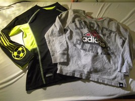 Kids 5/6 Size Sports shirt Bundle, Jumping Bean Soccer &amp; Adidas 100088 - £10.99 GBP