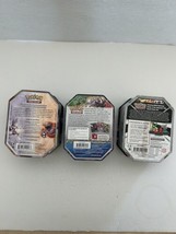 Pokemon Trading Card Game EMPTY Metal Container Boxes *Set of 3* - £30.45 GBP