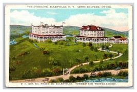 The Overlook Hotel Ellenville New York NY UNP Unused WB Postcard O15 - £31.81 GBP