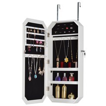Mirror Fashion Simple Jewelry Storage Cabinet Can Be Hung On The Door Or... - £60.79 GBP