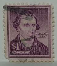 Vintage Stamps American America Usa States 1 $ Dollar Patrick Henry Stamp X1 B24 - £1.37 GBP