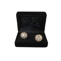 Men J.Valintin Cufflinks With Bold Stones Plated Gold Vito Rofolo V45-2 image 3