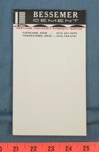 Vintage Note Book Notepad Bessemer Cement Cleveland Ohio dq - £35.65 GBP