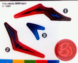 TAKARA TOMY Beyblade Burst Venom Diabolos / Erase Devolos Sticker Set B-145 - £14.26 GBP