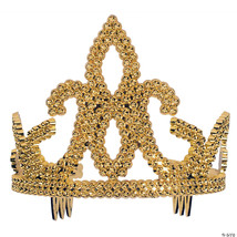 Girl&#39;s gold plastic tiara - $327.66 MXN