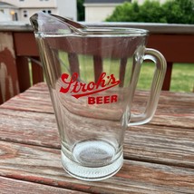 Stroh&#39;s Beer Vintage Heavy Glass Pitcher - £23.21 GBP