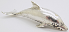 Vintage Italian Handmade Genuine Silver .800 Dolphin Detailed Figurine - £66.29 GBP