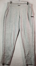 Nine West Jogger Pants Womens Large Gray Rayon Pockets Elastic Waist Drawstring - £9.66 GBP