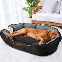 XL Large Dog Bed Waterproof Sofa Dog Pet Bolsters Removable Cushion Anti-scratch - £55.14 GBP