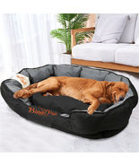 XL Large Dog Bed Waterproof Sofa Dog Pet Bolsters Removable Cushion Anti... - £54.25 GBP