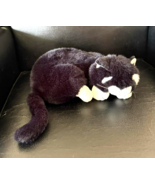 Black Cat White Paws &amp; Whiskers Plush Soft Stuffed Animal - $379.53 MXN