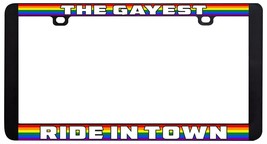 Los Gayest Ride In Gay City Lesbian LGBTQ Rainbow License Plate Frame-
show o... - £5.73 GBP