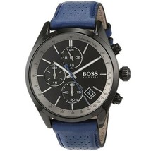 Montre Hugo Boss 1513563 Grand Prix Bracelet en cuir bleu Montre pour homme... - £103.75 GBP