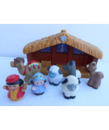 2002 Fisher Price Little People Nativity Manger Set 8 pc vintage donkey ... - £23.72 GBP