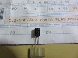 Mil. Spec. CTS27 (Radial) Solid Tantalum Capacitors 2.2UF 20V - $3.43