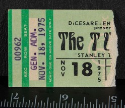 Vintage The Tubes Ticket Stub Novembre 18 1975 STANLEY Theater Tob - $51.41