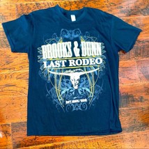 Brooks &amp; Dunn Last Rodeo Concert 1990/2010 black short sleeve medium shirt - $18.05