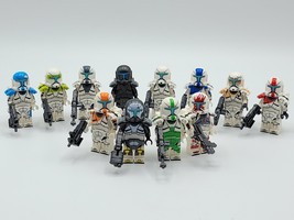 12pcs Star Wars Clone Commandos Delta Squad Custom Minifigures - £19.53 GBP