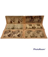 6 Stereograph Cards Antique 1900’ B&amp;W Funny Home Life Photograph BW Kilburn - $407.06 MXN