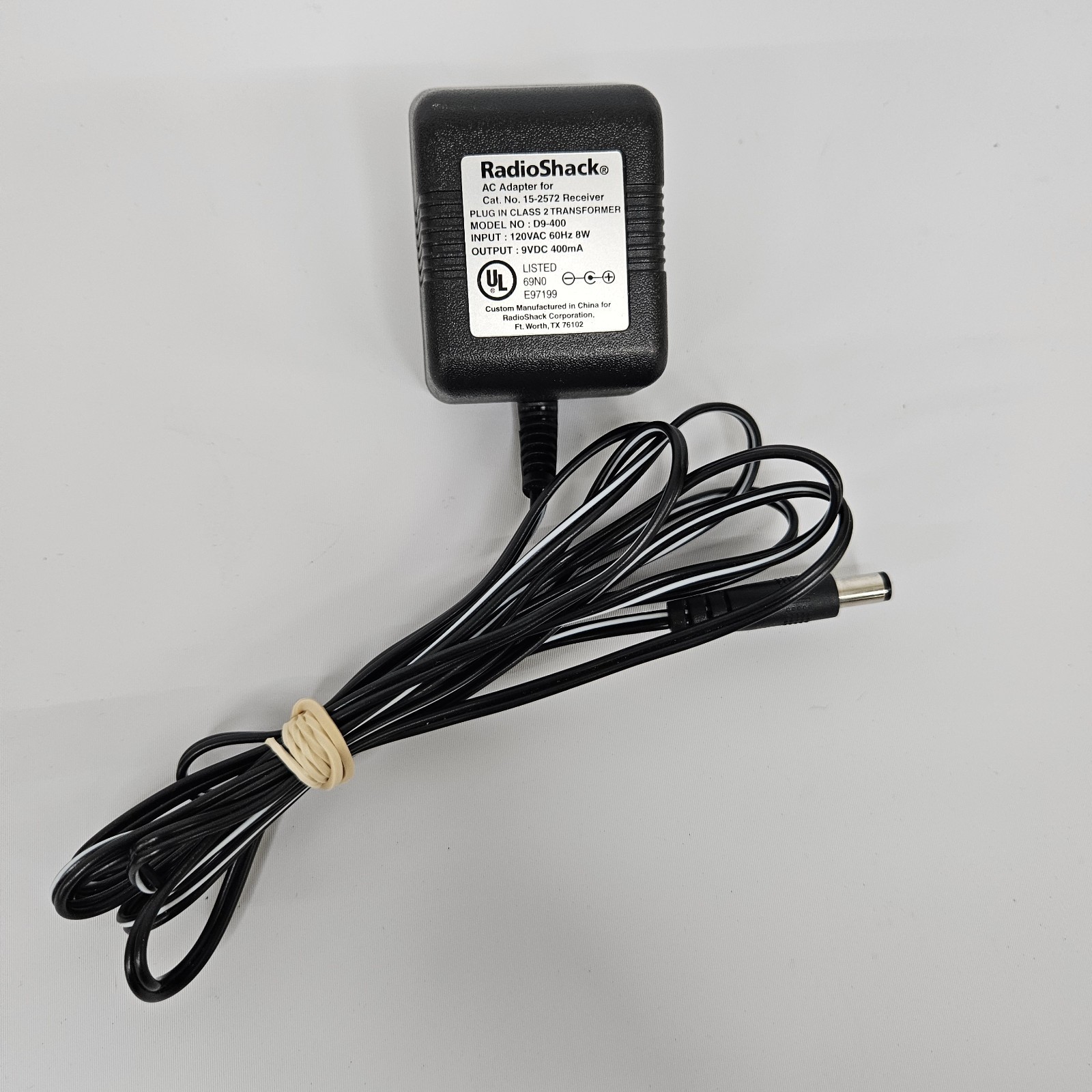 Radio Shack 15-2572 Receiver ONLY AC Power Adapter Replacement 15-2573 OEM - $11.83