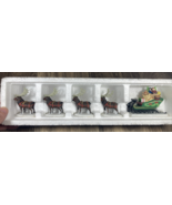 Department 56 Sleigh &amp; Eight Tiny Reindeer Heritage Village Collection C... - $414.45 MXN
