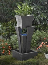 Jeco FCL048 Raining Water Fountain With Planter With Led Light - £289.73 GBP