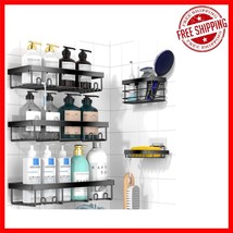 5 Pack Corner Adhesive Shelves - Stylish Bathroom Storage Organizer Set - $498.05 MXN