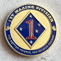 Us Marine Corps - 1st Marine Division Challenge Coin - £11.59 GBP