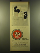 1950 United States Steel Ad - cartoon by Gluyas Williams - I don&#39;t know - £14.74 GBP