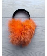 Sable Originals Fox Fur Foldable Ear Muffs Orange - $1,494.01 MXN