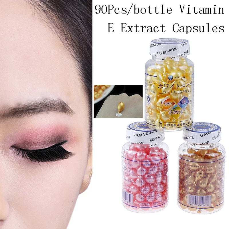 Sporting 90pcs/bottle Ve Serum Face Freckle Capsule Gold/pink/yellow Aamin E Ext - £24.04 GBP