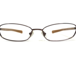 Ray-Ban Eyeglasses Frames RB6107 2511 Brown Orange Oval Wrap Wire Rim 51... - $65.23