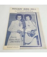 Mockin&#39; Bird Hill by Vaughn Horton Beaver Valley Sweetheards photo Sheet... - £5.59 GBP