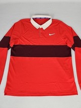 Nike Court Advantage Slam Long Sleeve Tennis Polo Men&#39;s L Multi-Color IB... - $47.99
