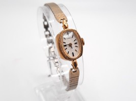 Vintage Timex Women Wind Up Watch Running 14mm Gold Tone - £21.92 GBP
