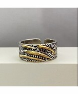 925 Silver Plated Shooting Star Ring for Men Women,Punk Hip Hop Ring - €10,41 EUR