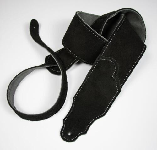Primary image for Franklin 2" Original Suede Strap, Black With Silver Stitching