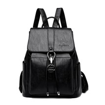 Anti Theft Backpack Women Shoulder Bag Famous Brand Leather Backpacks For Girls  - £45.25 GBP