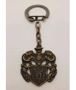 Vintage German European Eagle Crest Shield Coat of Arms Keychain Key FOB - €21,32 EUR