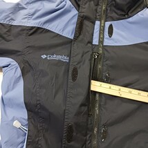 Columbia XL7596  Women's M Black/Blue Interchange Full Zip Hidden Hoodie Jacket image 12