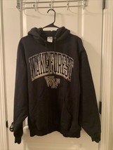 Russell Athletic Men&#39;s Black Hoodie Sweatshirt Wake Forest Deacs Size XL 46-48 - £34.36 GBP